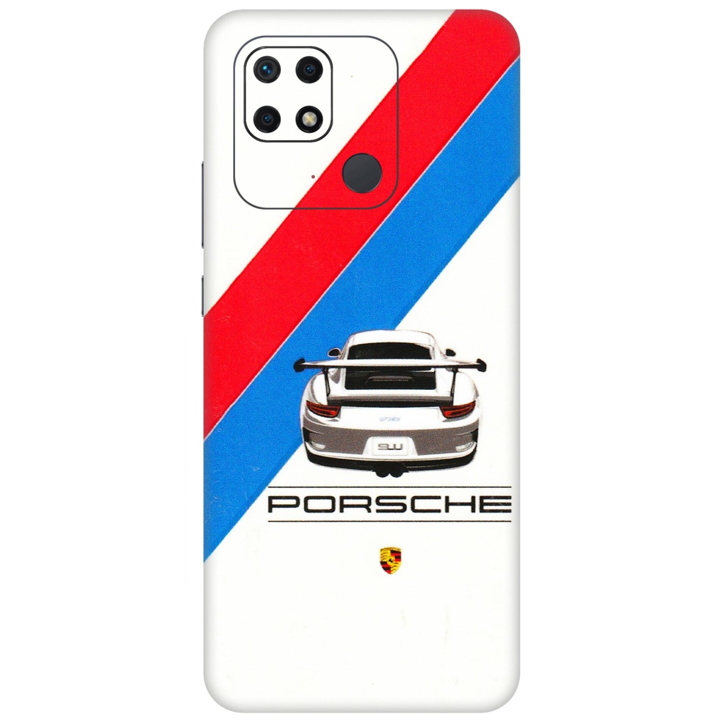 Xiaomi Redmi Phone Skins (All Models) - Porche Car Sober Logo - 3D Embossed Finish (L-248) Redmi 10 Power