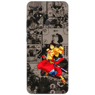 Xiaomi Redmi Phone Skins (All Models) - One Piece Rocket Punch Manga - 3D Embossed Finish (L-25) Redmi 10 Power