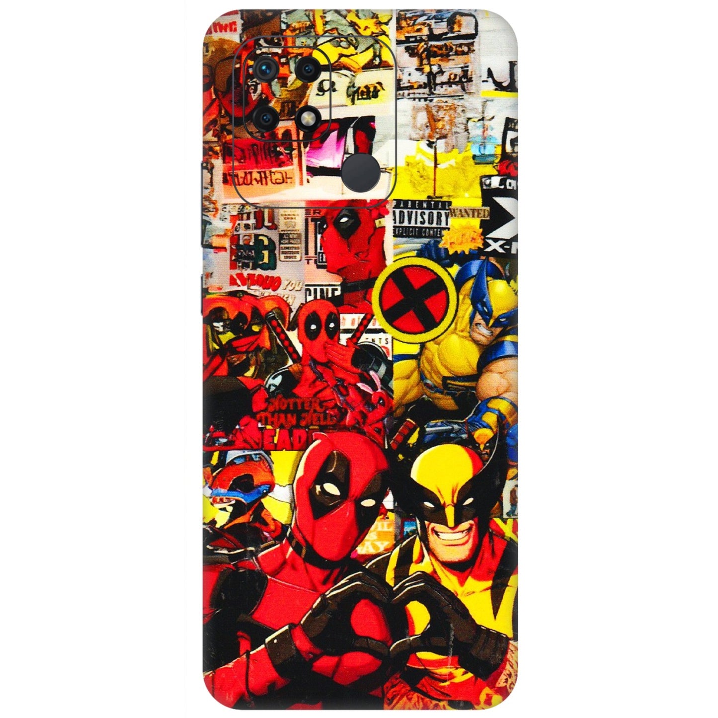 Xiaomi Redmi Phone Skins (All Models) - Spidy Wolverine - 3D Embossed Finish (L-310) Redmi 10 Power