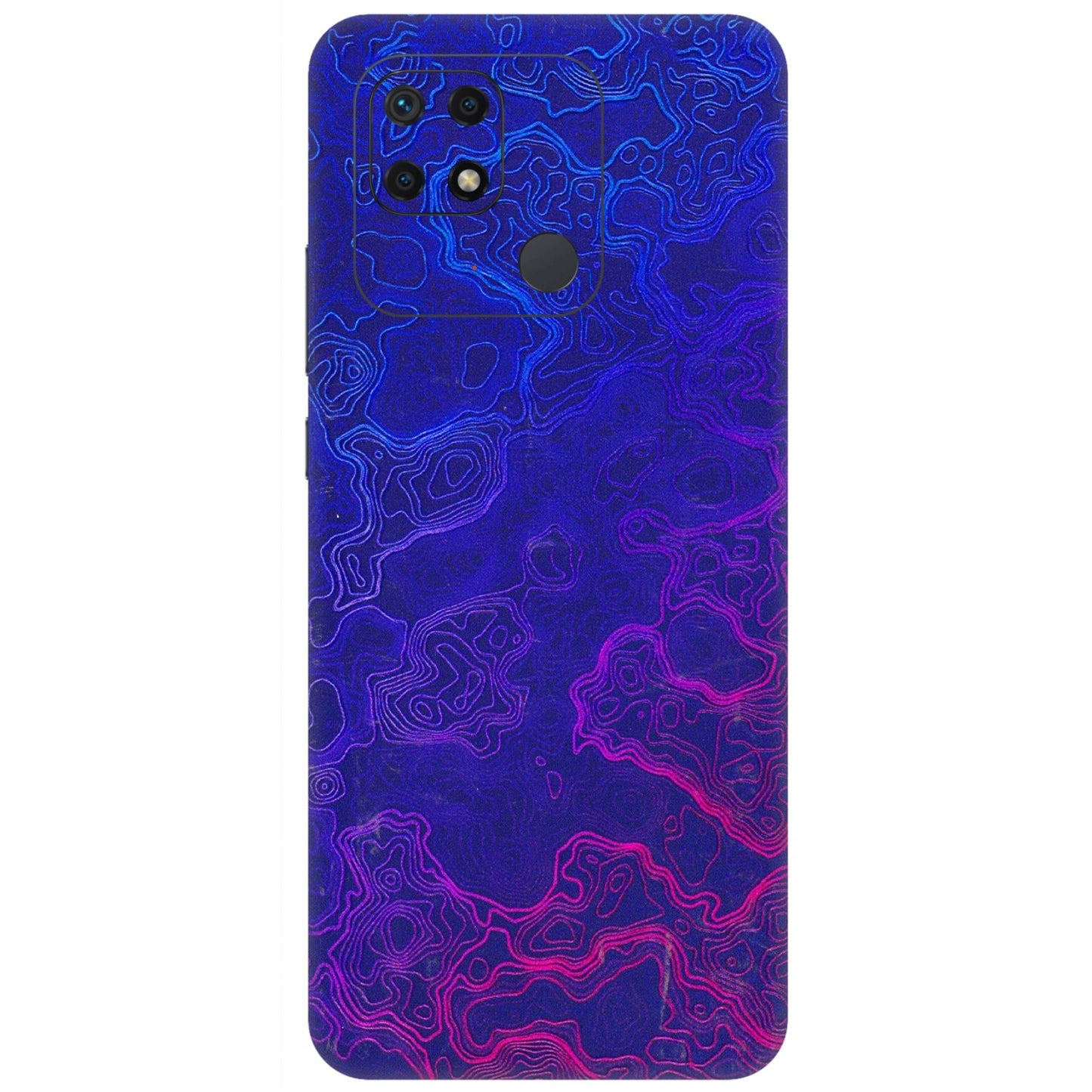 Xiaomi Redmi Phone Skins (All Models) - Purple Ripples Swirl - 3D Embossed Finish (L-314) Redmi 10 Power