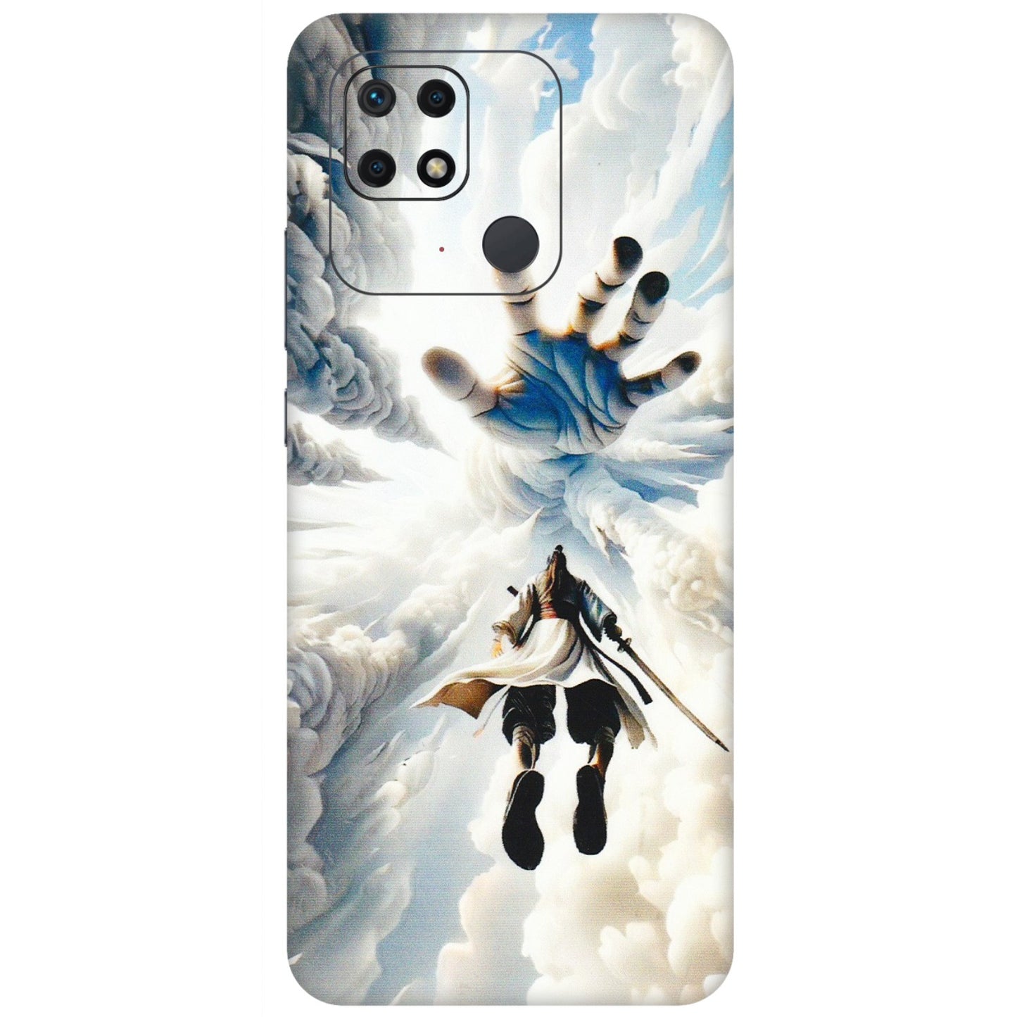 Xiaomi Redmi Phone Skins (All Models) - Big Hand With Monkey King - 3D Embossed Finish (L-323) Redmi 10 Power