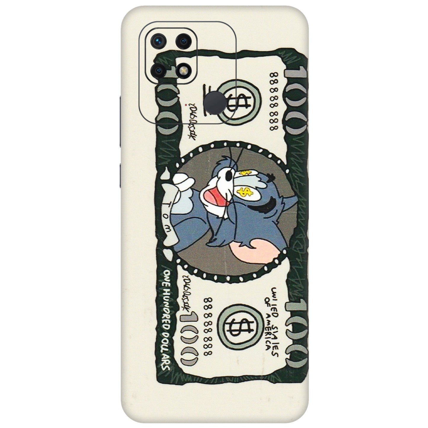 Xiaomi Redmi Phone Skins (All Models) - Tom Hundred Dollar - 3D Embossed Finish (L-324) Redmi 10 Power