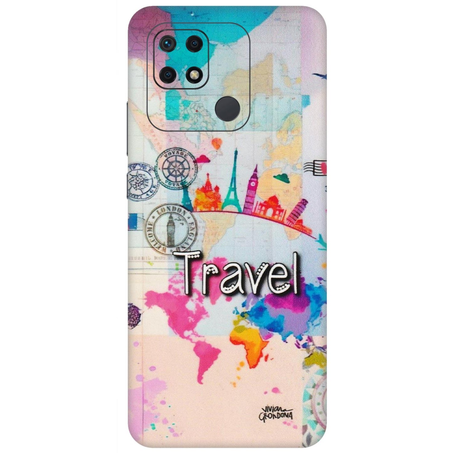 Xiaomi Redmi Phone Skins (All Models) - Travel The Wonders - Matte Finish (M-108) Redmi 10 Power