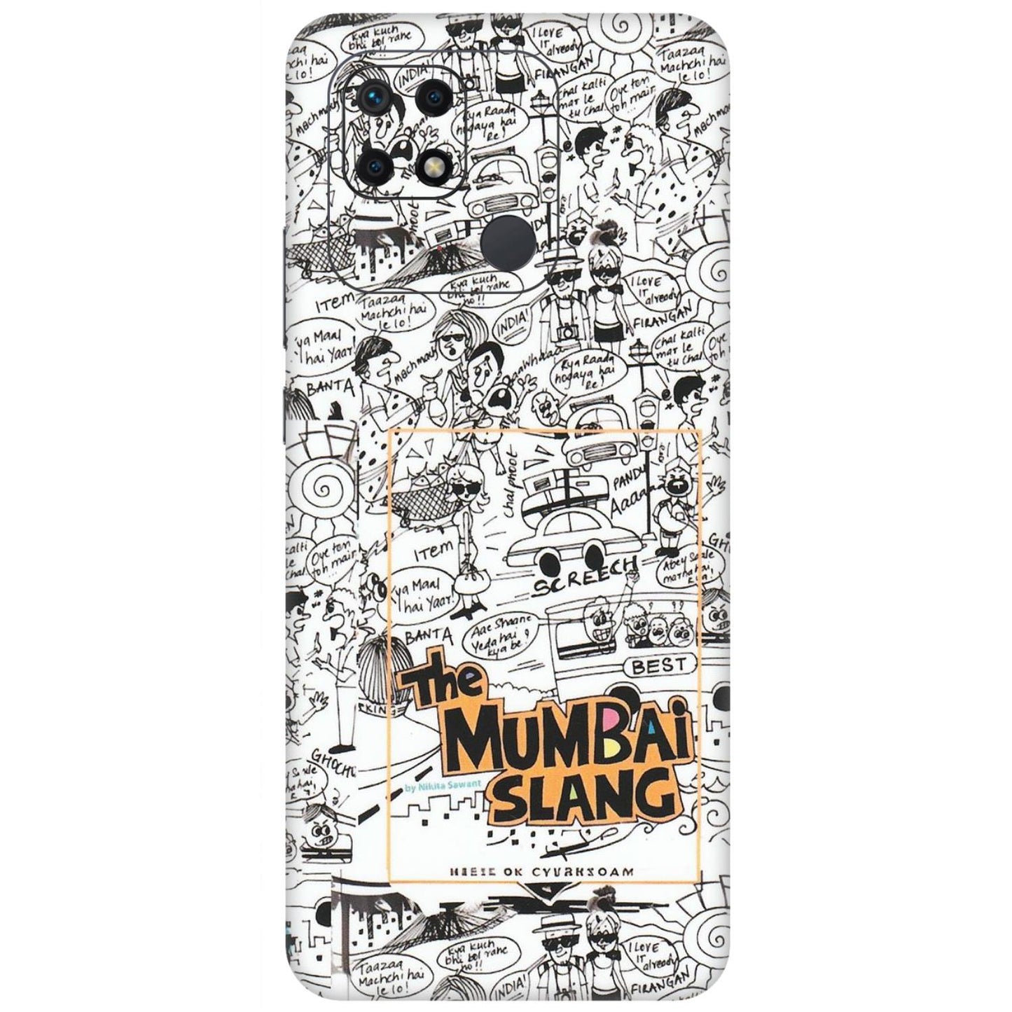 Xiaomi Redmi Phone Skins (All Models) - The Mumbai Slang - Matte Finish (M-142) Redmi 10 Power