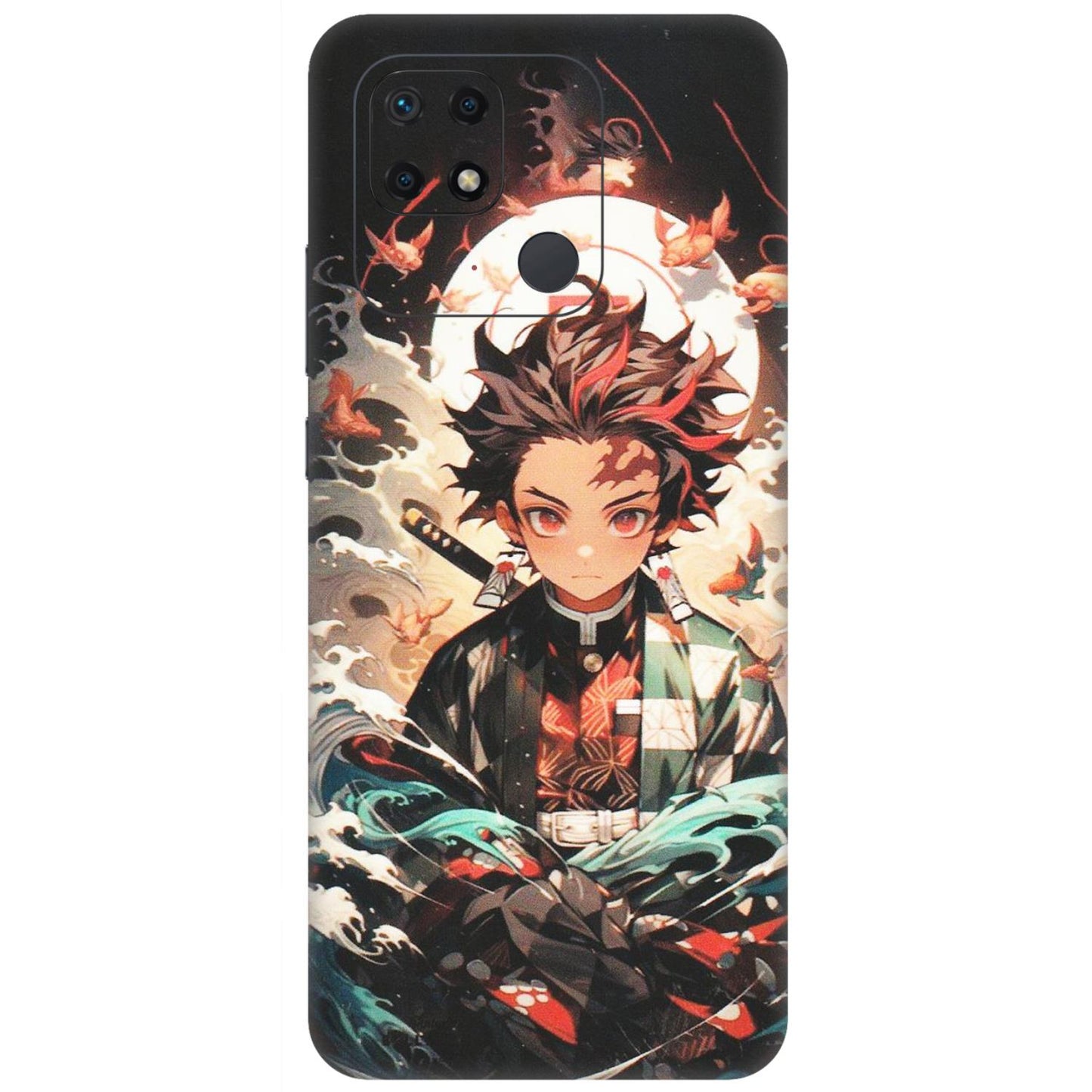 Xiaomi Redmi Phone Skins (All Models) - Tanjiro Demon Slayer Anime - Matte Finish (M-158) Redmi 10 Power