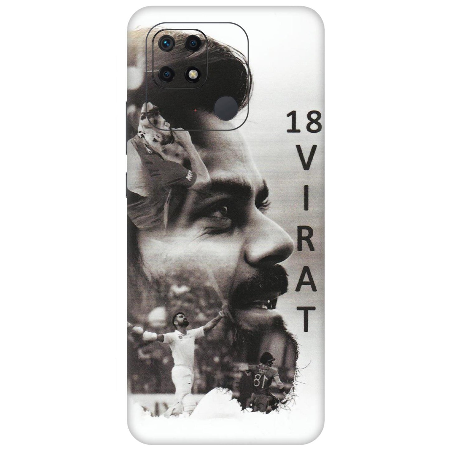 Xiaomi Redmi Phone Skins (All Models) - Virat Kohli Cricketer - Matte Finish (M-163) Redmi 10 Power