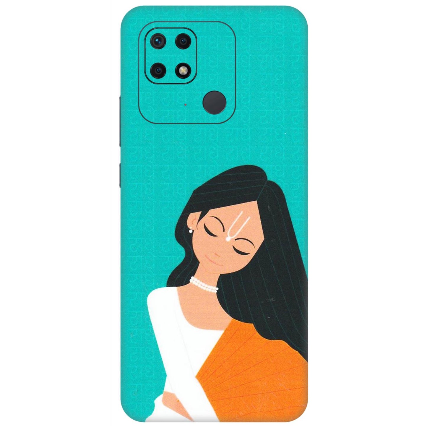Xiaomi Redmi Phone Skins (All Models) - Radhe Radhe With Hindu Symbol - Matte Finish (M-164) Redmi 10 Power