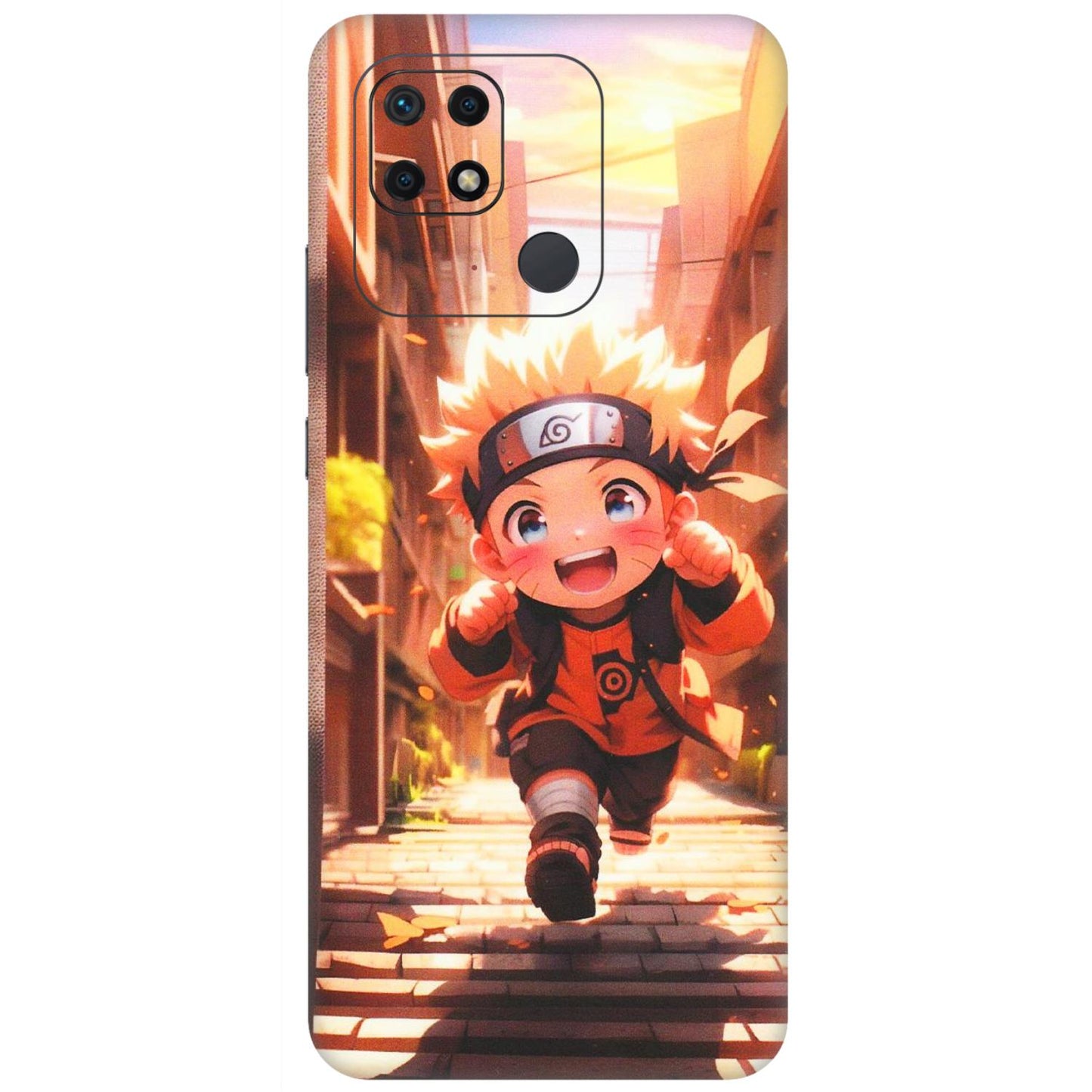 Xiaomi Redmi Phone Skins (All Models) - Naruto Cute Toon Running - Matte Finish (M-04) Redmi 10 Power