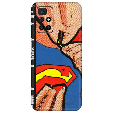 Xiaomi Redmi Phone Skins (All Models) - Superman Sutta - 3D Embossed Finish (L-130) Redmi 10 Prime
