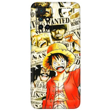 Xiaomi Redmi Phone Skins (All Models) - Luffy Anime - 3D Embossed Finish (L-177) Redmi 10 Prime