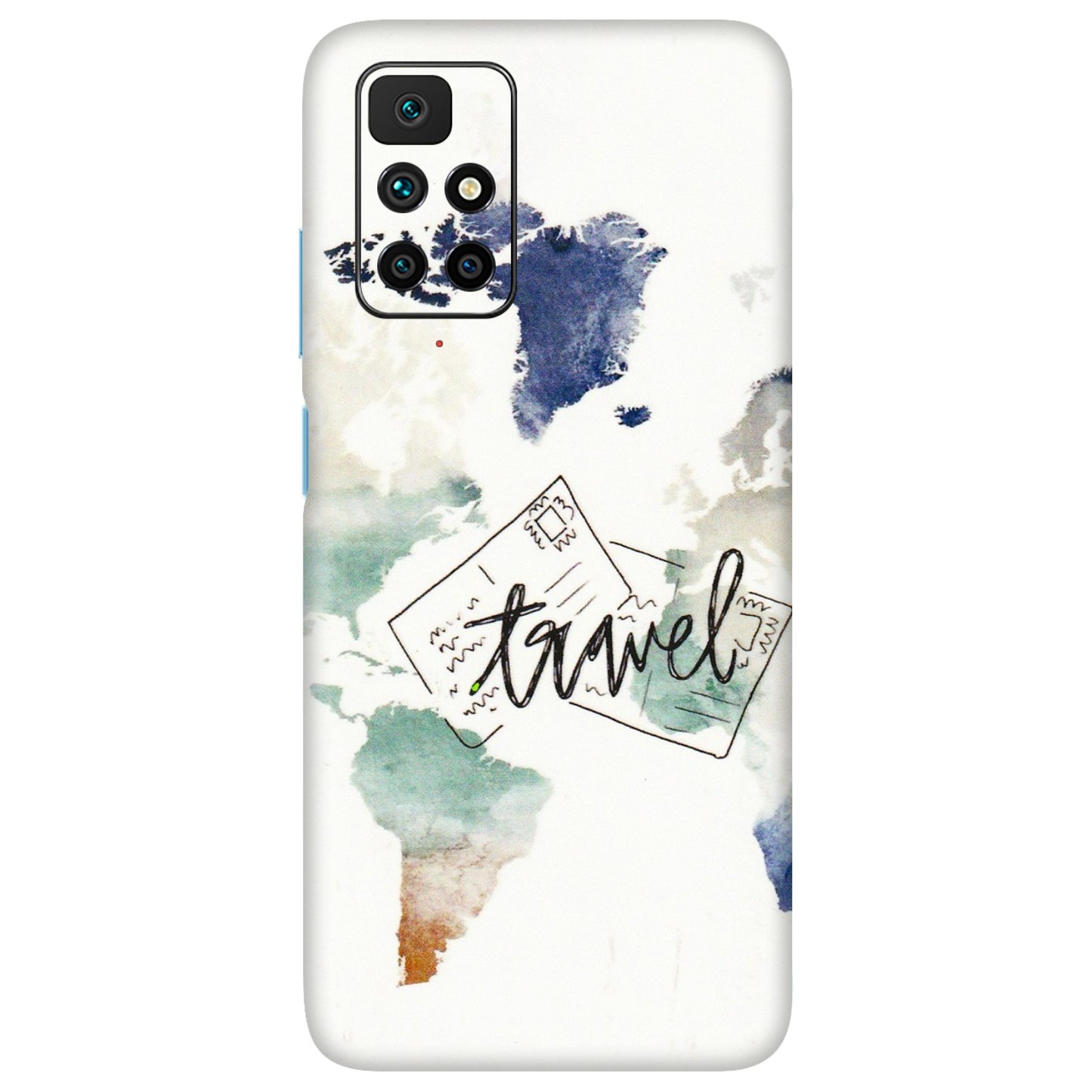 Xiaomi Redmi Phone Skins (All Models) - Travel The World - 3D Embossed Finish (L-232) Redmi 10 Prime