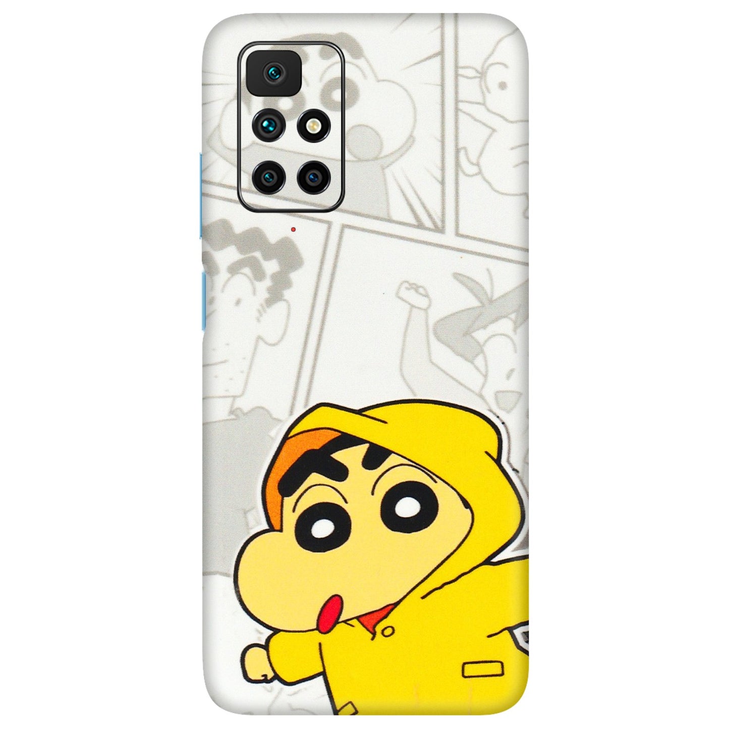 Xiaomi Redmi Phone Skins (All Models) - Yellow Shinchan Comic - 3D Embossed Finish (L-246) Redmi 10 Prime