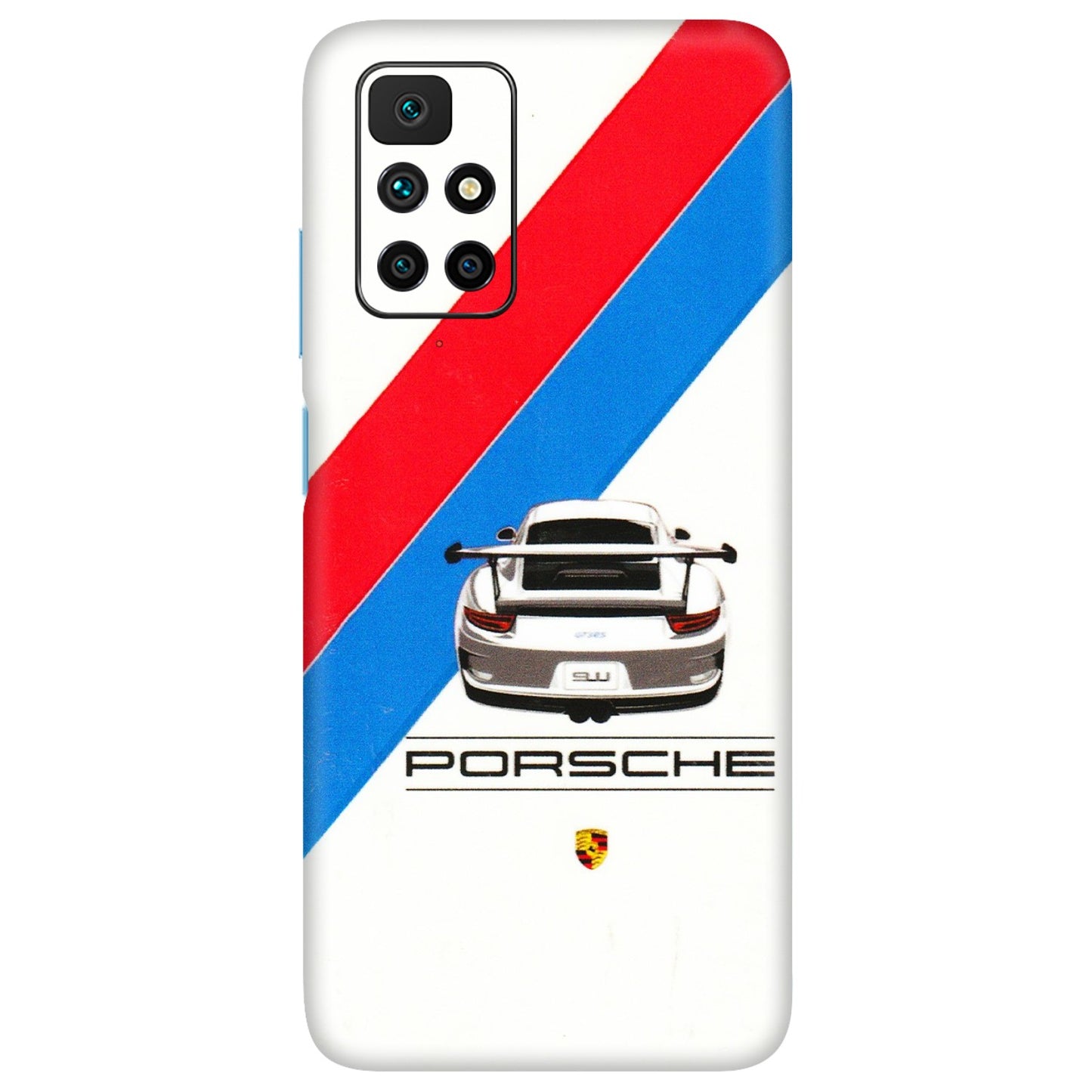 Xiaomi Redmi Phone Skins (All Models) - Porche Car Sober Logo - 3D Embossed Finish (L-248) Redmi 10 Prime