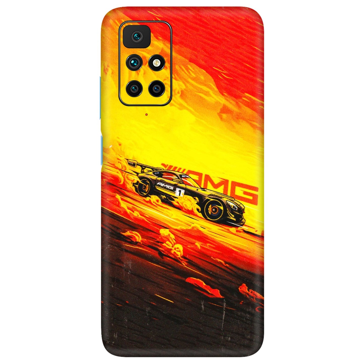 Xiaomi Redmi Phone Skins (All Models) - AMG Car Speed Cover - 3D Embossed Finish (L-256) Redmi 10 Prime
