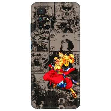Xiaomi Redmi Phone Skins (All Models) - One Piece Rocket Punch Manga - 3D Embossed Finish (L-25) Redmi 10 Prime