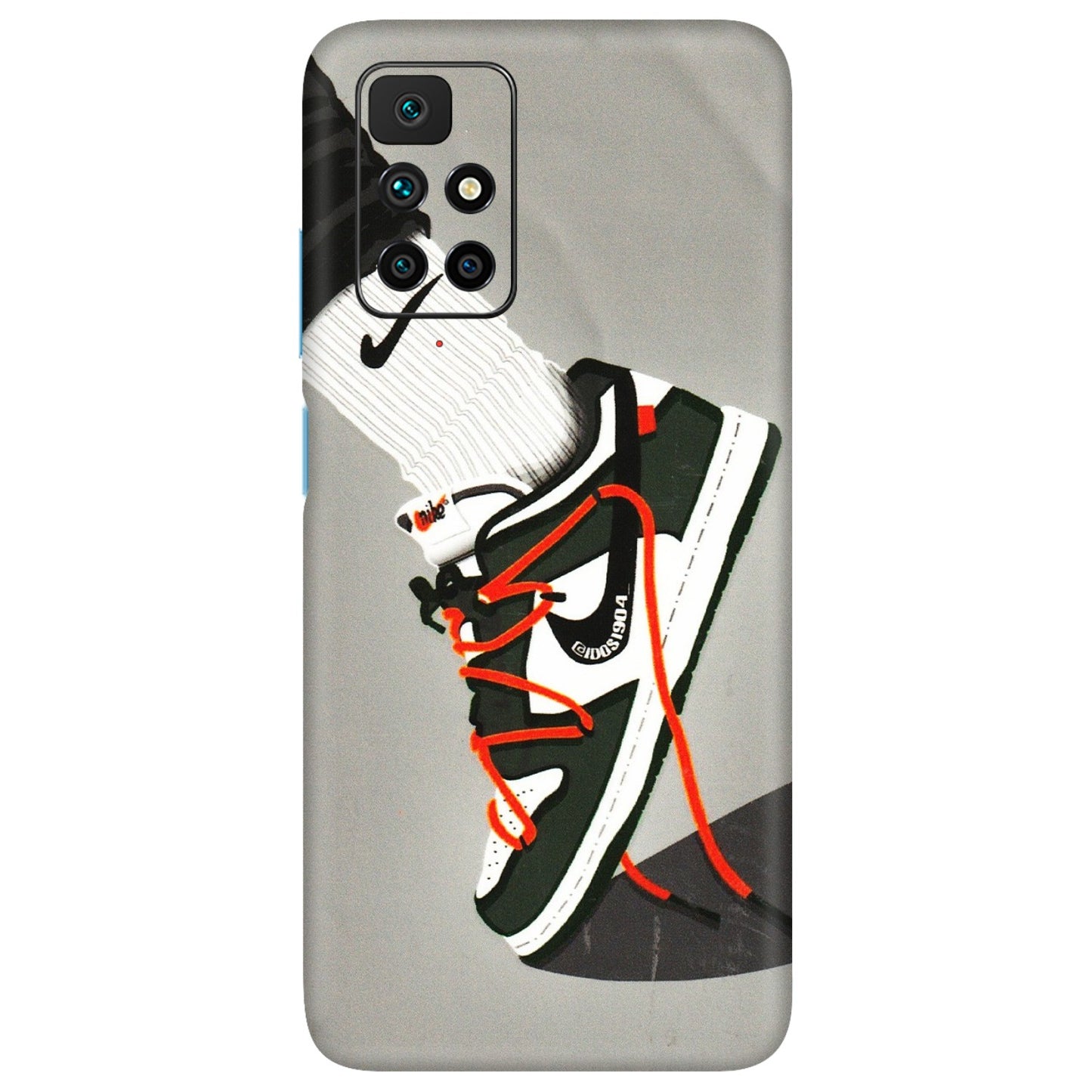 Xiaomi Redmi Phone Skins (All Models) - New Grey Sneaker - 3D Embossed Finish (L-261) Redmi 10 Prime
