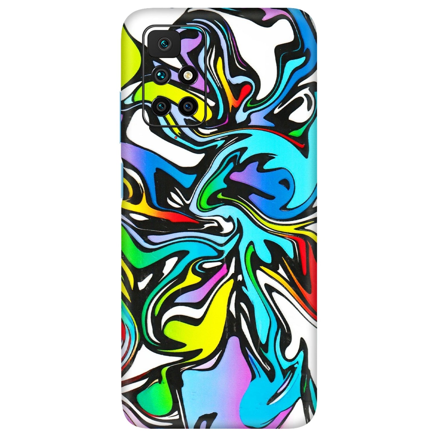 Xiaomi Redmi Phone Skins (All Models) - Abstract Colour Paints - 3D Embossed Finish (L-271) Redmi 10 Prime