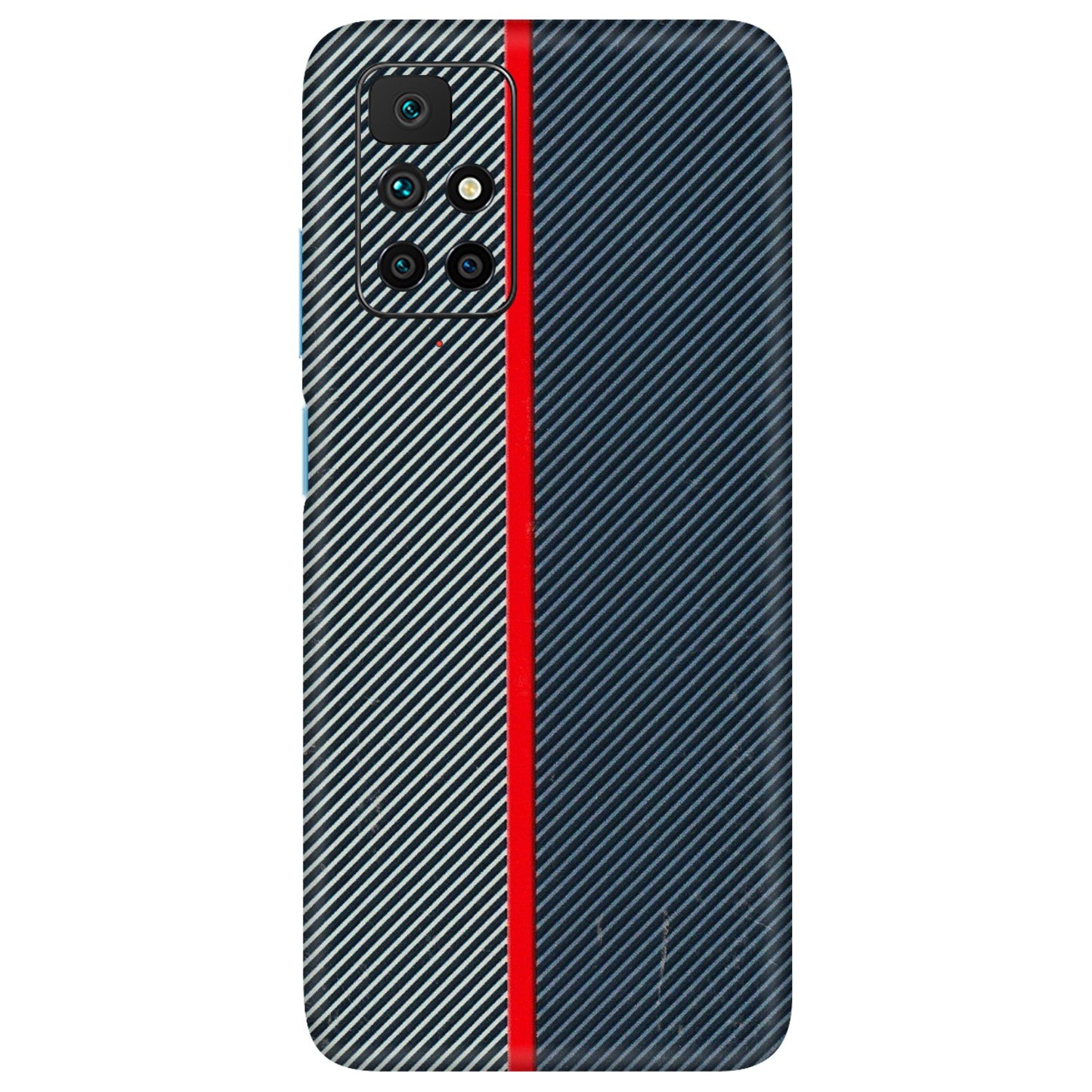 Xiaomi Redmi Phone Skins (All Models) - Blue Sober Lines - 3D Embossed Finish (L-305) Redmi 10 Prime