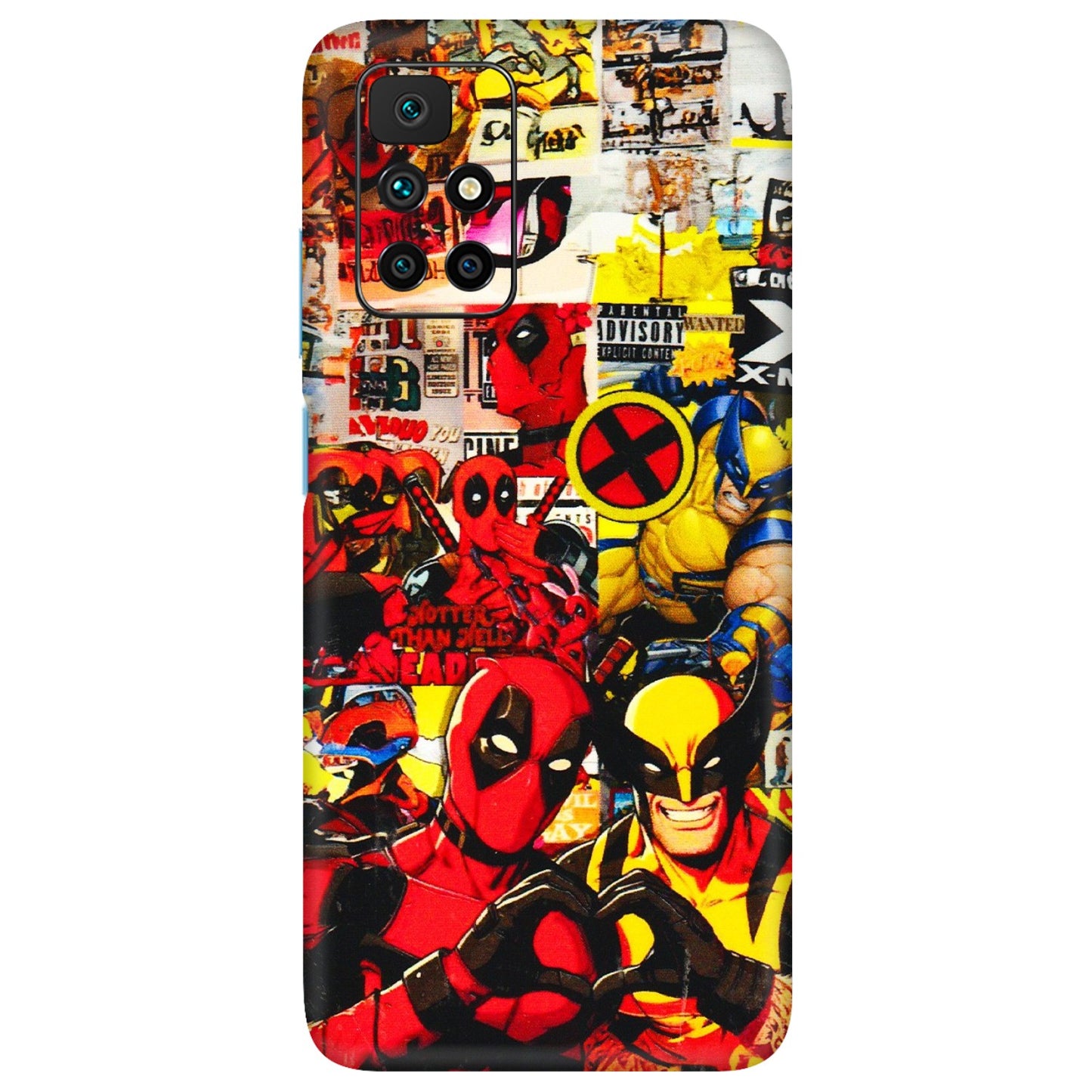 Xiaomi Redmi Phone Skins (All Models) - Spidy Wolverine - 3D Embossed Finish (L-310) Redmi 10 Prime