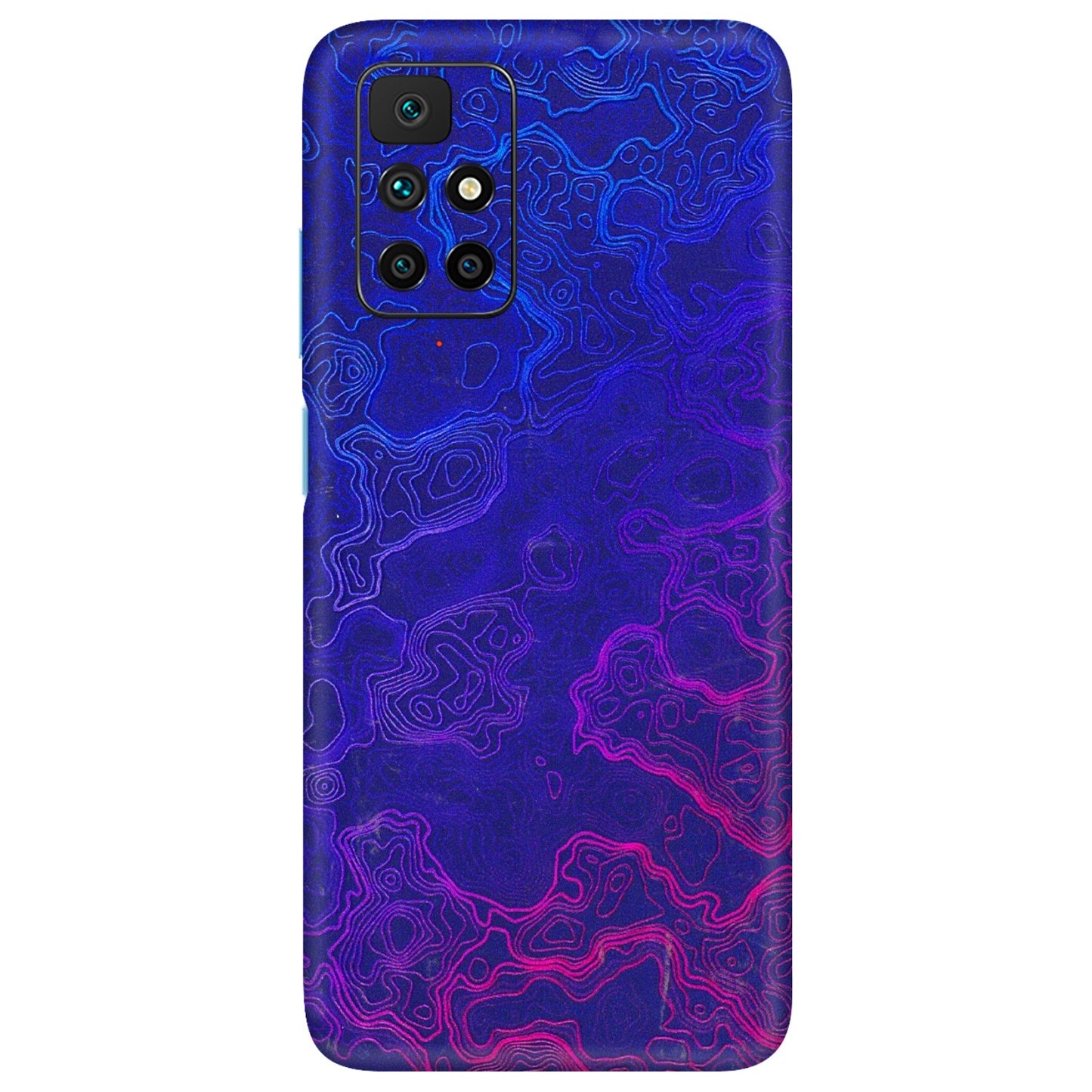 Xiaomi Redmi Phone Skins (All Models) - Purple Ripples Swirl - 3D Embossed Finish (L-314) Redmi 10 Prime