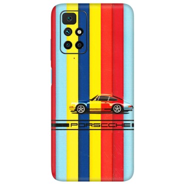 Xiaomi Redmi Phone Skins (All Models) - Multicolour Porche - 3D Embossed Finish (L-39) Redmi 10 Prime