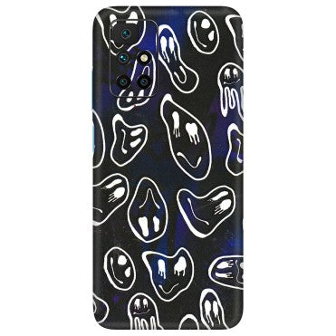 Xiaomi Redmi Phone Skins (All Models) - Distorted Smileys - 3D Embossed Finish (L-92) Redmi 10 Prime