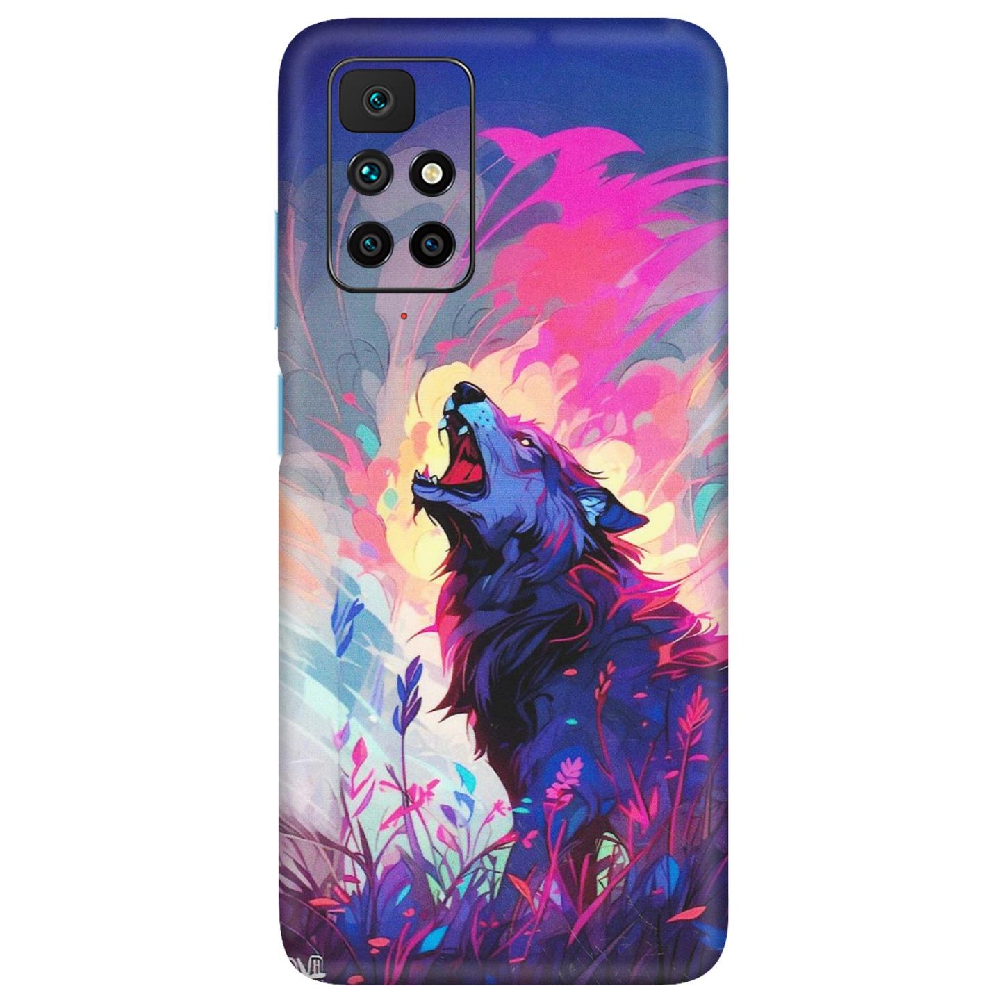 Xiaomi Redmi Phone Skins (All Models) - New Wild Wolf Abstract - Matte Finish (M-125) Redmi 10 Prime