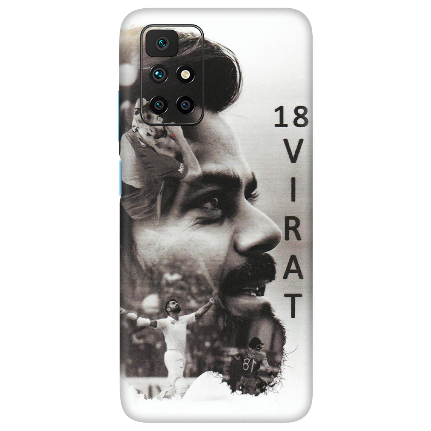 Xiaomi Redmi Phone Skins (All Models) - Virat Kohli Cricketer - Matte Finish (M-163) Redmi 10 Prime