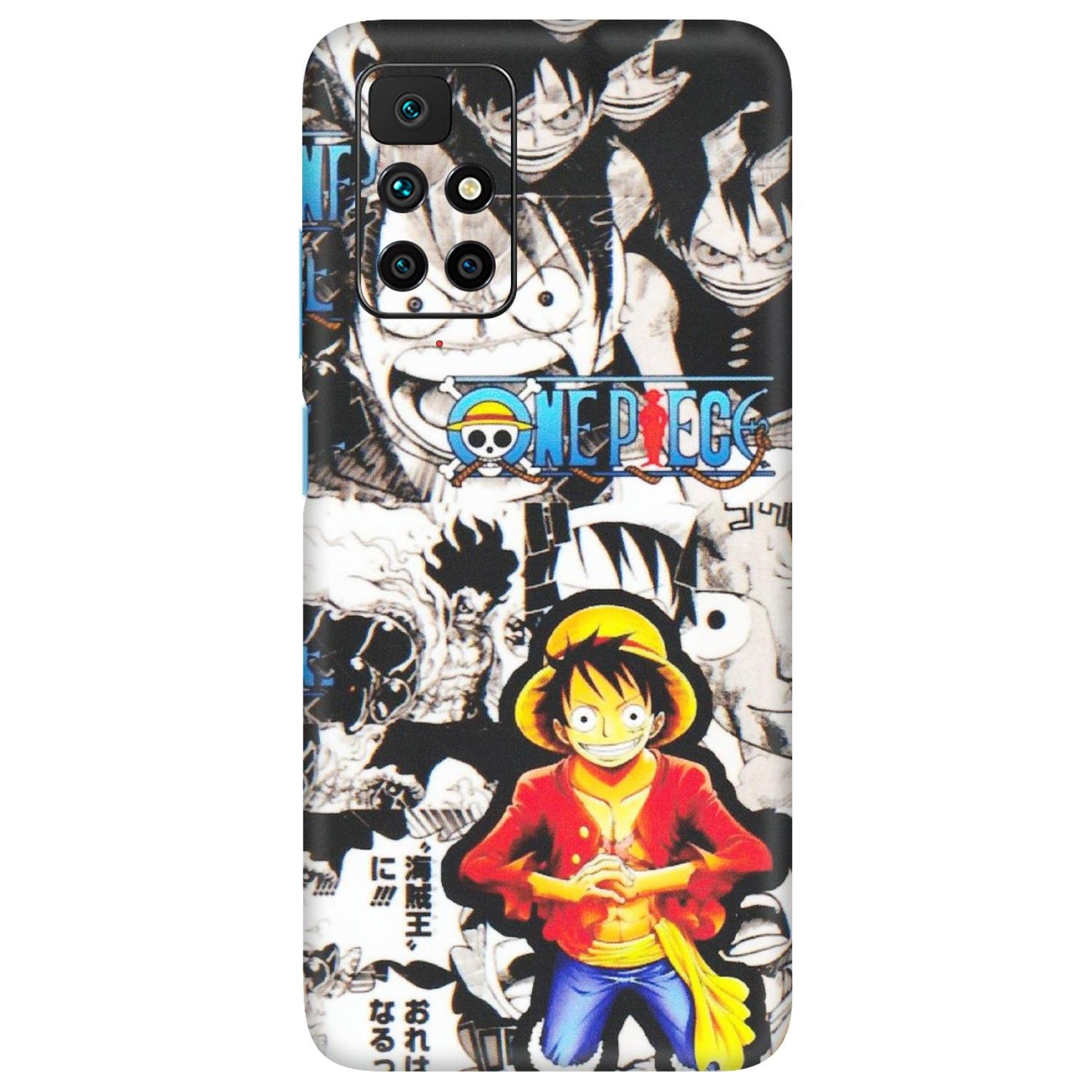 Xiaomi Redmi Phone Skins (All Models) - One Piece B&W - Matte Finish (M-63) Redmi 10 Prime