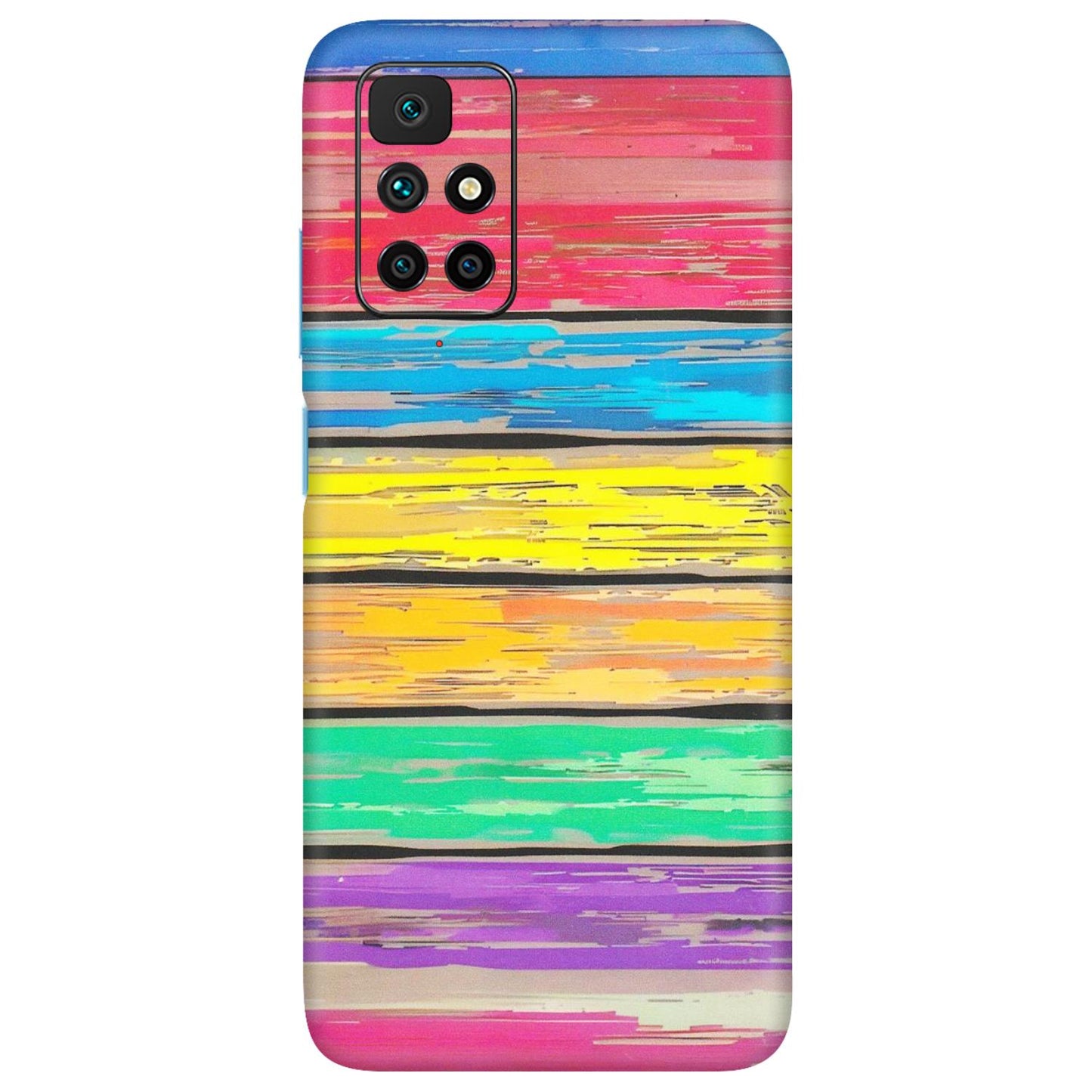 Xiaomi Redmi Phone Skins (All Models) - Multi Colour Wooden Wall - Matte Finish (M-96) Redmi 10 Prime