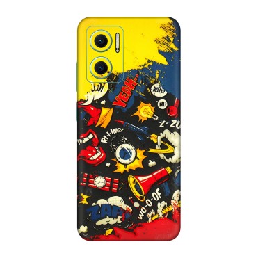 Xiaomi Redmi Phone Skins (All Models) - Pacific Doodle Art - 3D Embossed Finish (L-120) Redmi 11 Prime 5G