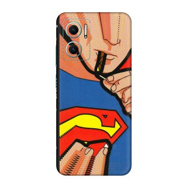 Xiaomi Redmi Phone Skins (All Models) - Superman Sutta - 3D Embossed Finish (L-130) Redmi 11 Prime 5G