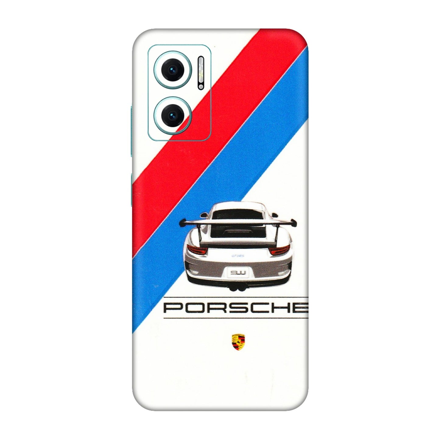 Xiaomi Redmi Phone Skins (All Models) - Porche Car Sober Logo - 3D Embossed Finish (L-248) Redmi 11 Prime 5G