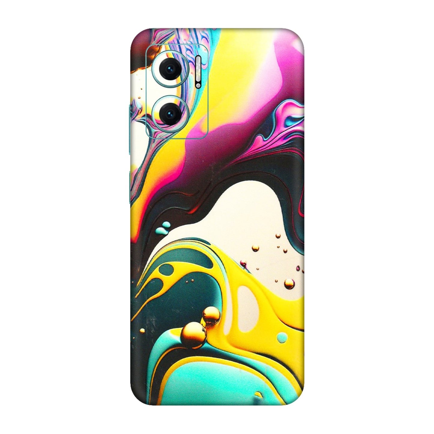 Xiaomi Redmi Phone Skins (All Models) - Multicolor Abstract pattern - 3D Embossed Finish (L-254) Redmi 11 Prime 5G