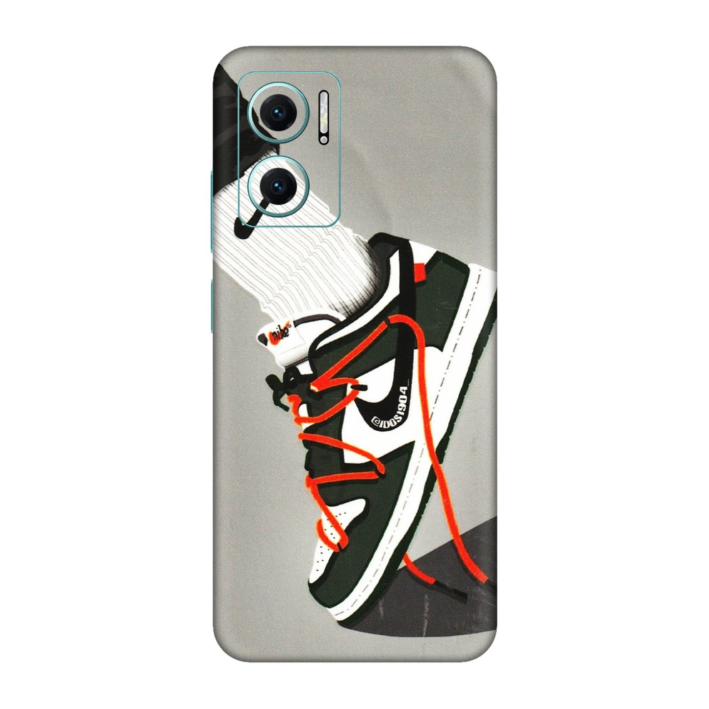 Xiaomi Redmi Phone Skins (All Models) - New Grey Sneaker - 3D Embossed Finish (L-261) Redmi 11 Prime 5G