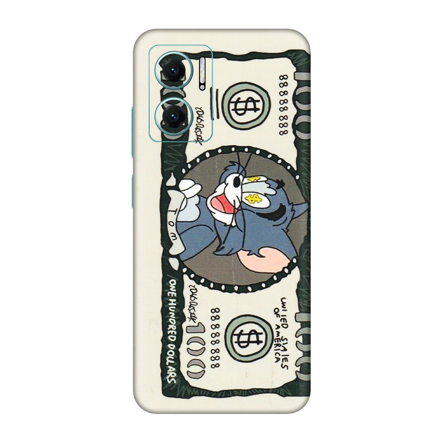 Xiaomi Redmi Phone Skins (All Models) - Tom Hundred Dollar - 3D Embossed Finish (L-324) Redmi 11 Prime 5G