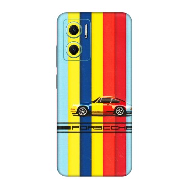 Xiaomi Redmi Phone Skins (All Models) - Multicolour Porche - 3D Embossed Finish (L-39) Redmi 11 Prime 5G