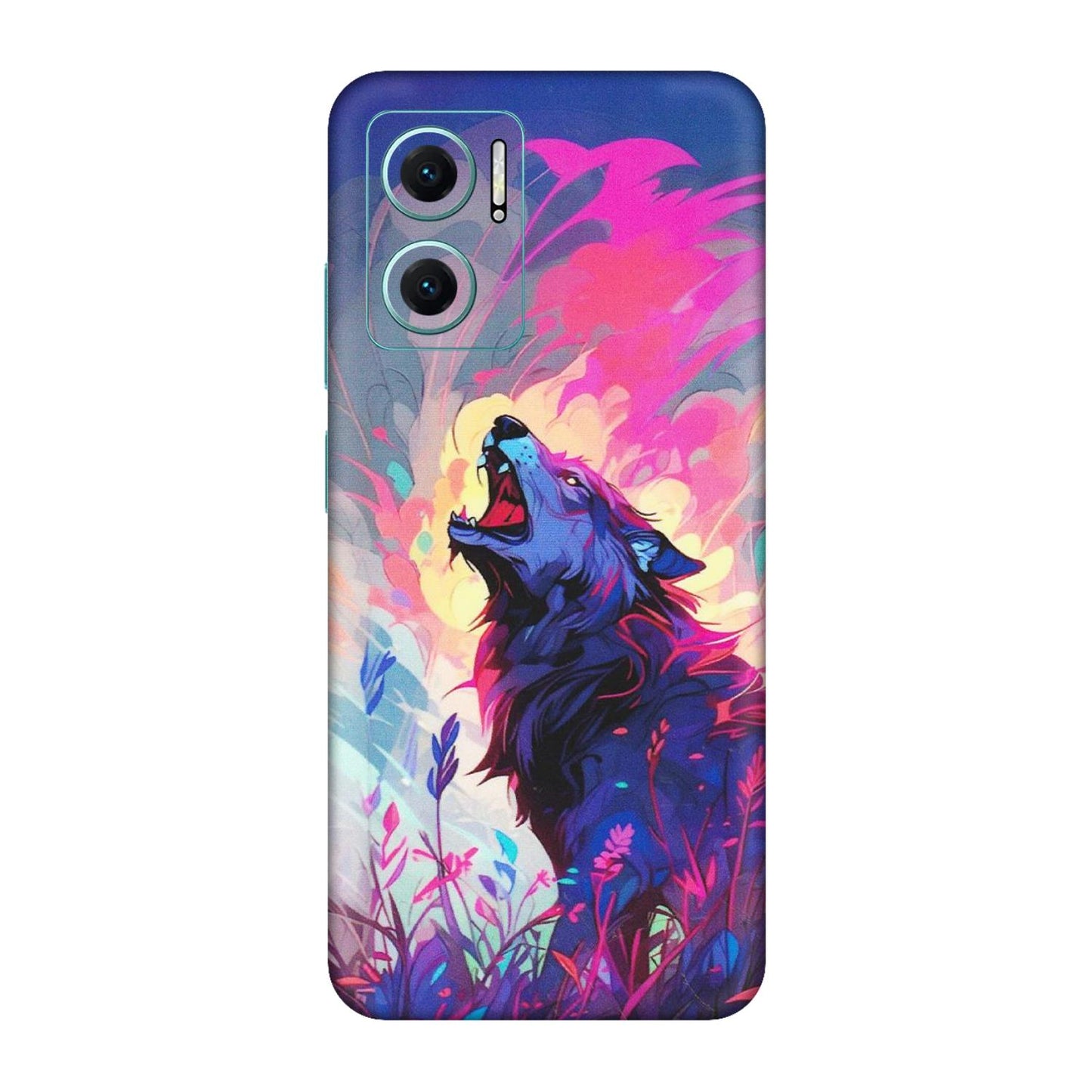 Xiaomi Redmi Phone Skins (All Models) - New Wild Wolf Abstract - Matte Finish (M-125) Redmi 11 Prime 5G