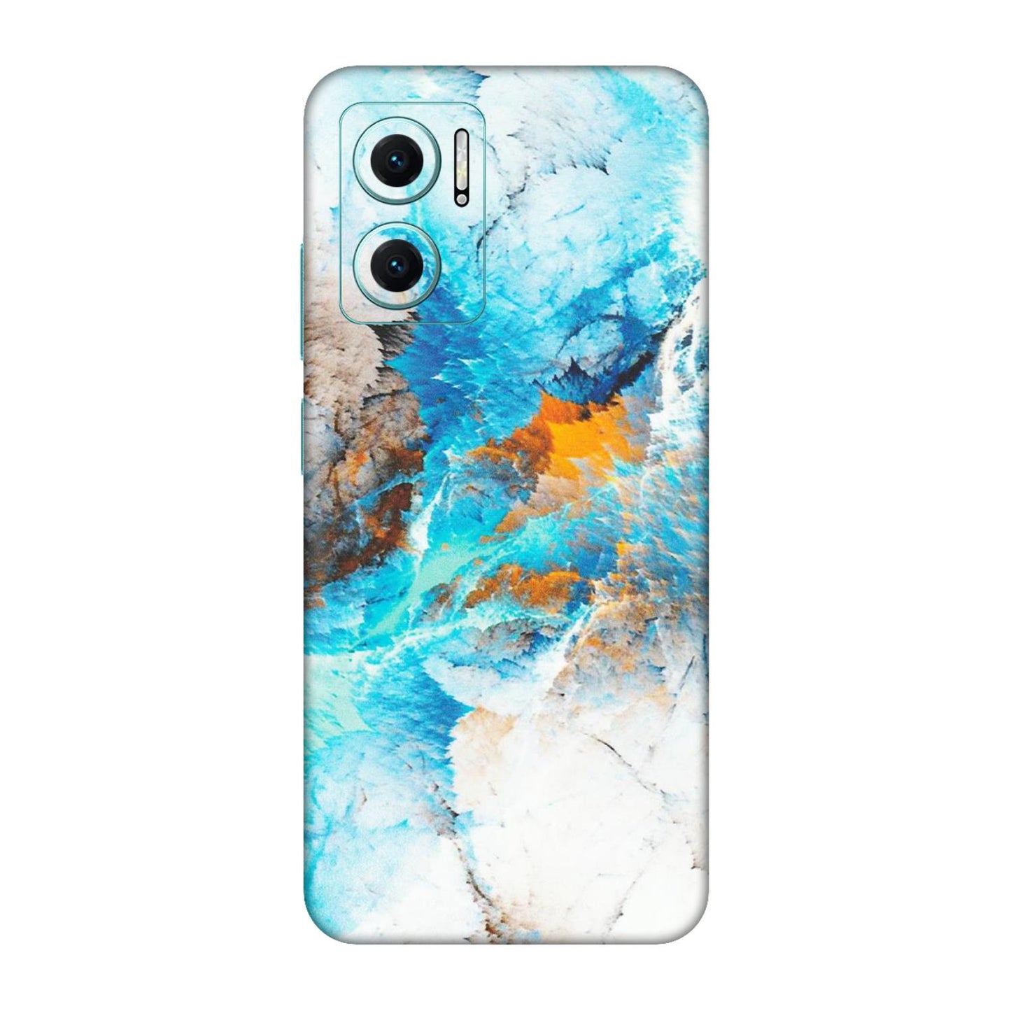 Xiaomi Redmi Phone Skins (All Models) - Blue Waves Abstract - Matte Finish (M-19) Redmi 11 Prime 5G
