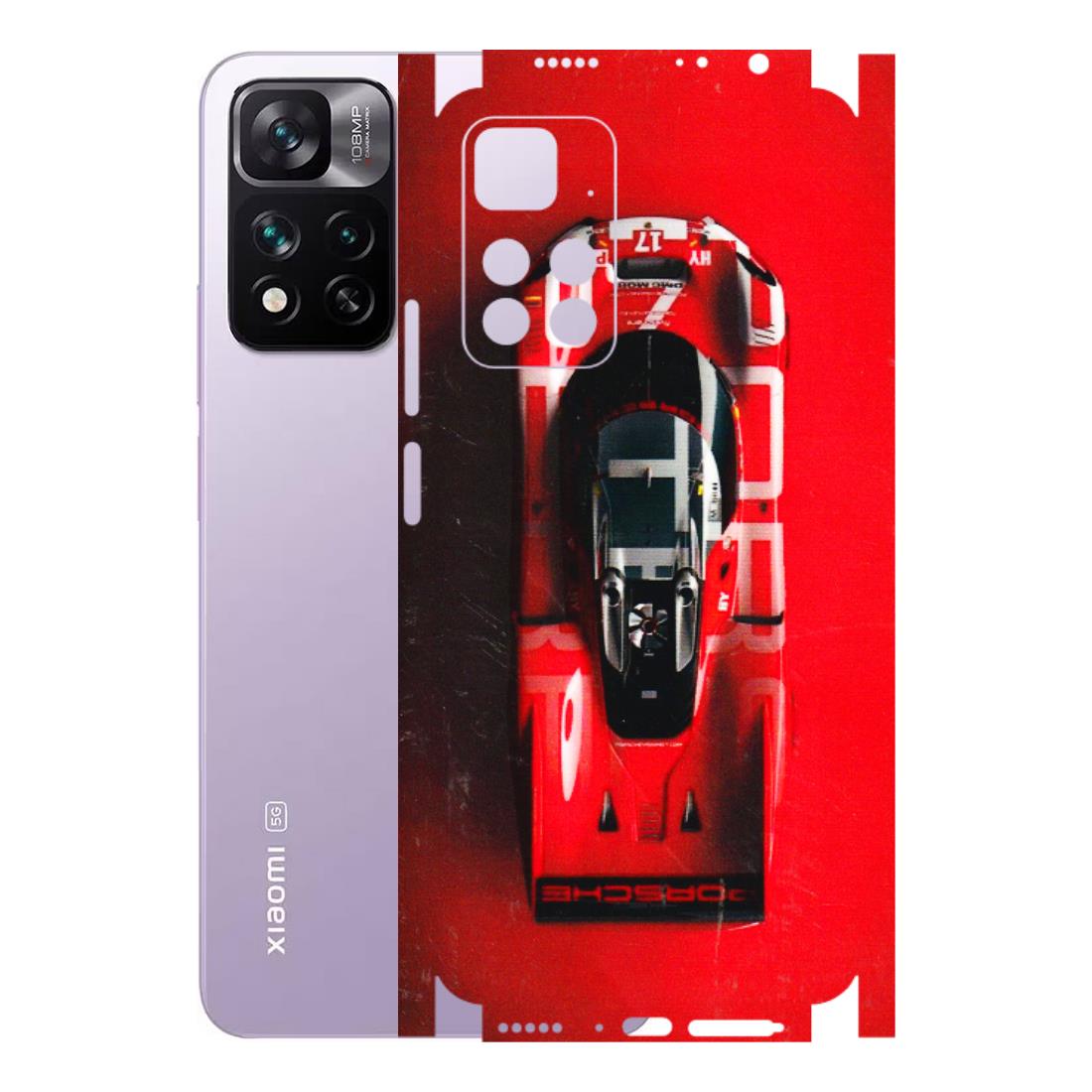 Xiaomi Redmi Phone Skins (All Models) - Red Porsche Car Logo - 3D Embossed Finish (L-315) Redmi 11i Hyper Charge