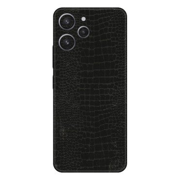 Xiaomi Redmi Phone Skins (All Models) - Snake Leather Black - 3D Embossed Finish (L-107) Redmi 12 4G