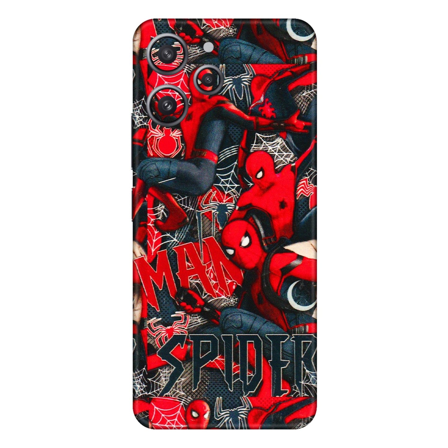 Xiaomi Redmi Phone Skins (All Models) - SpiderMan Cool - 3D Embossed Finish (L-188) Redmi 12 4G