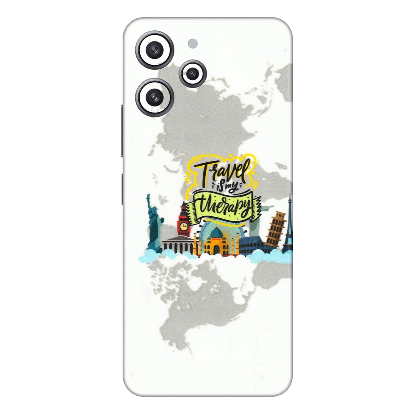 Xiaomi Redmi Phone Skins (All Models) - Travel Therapy - 3D Embossed Finish (L-199) Redmi 12 4G
