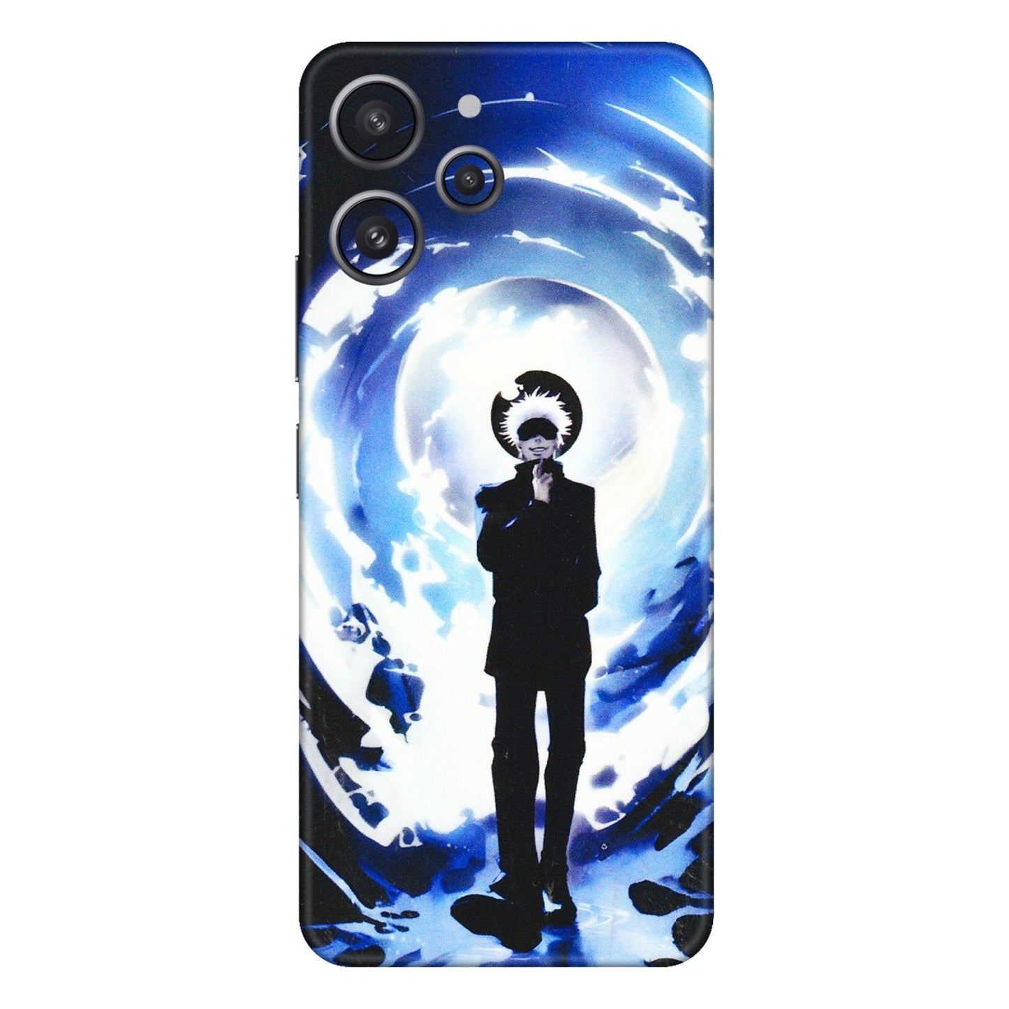 Xiaomi Redmi Phone Skins (All Models) - Satoru Gojo Dark Blue - 3D Embossed Finish (L-235) Redmi 12 4G
