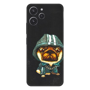 Xiaomi Redmi Phone Skins (All Models) - Puppy N Hoodie - 3D Embossed Finish (L-90) Redmi 12 4G