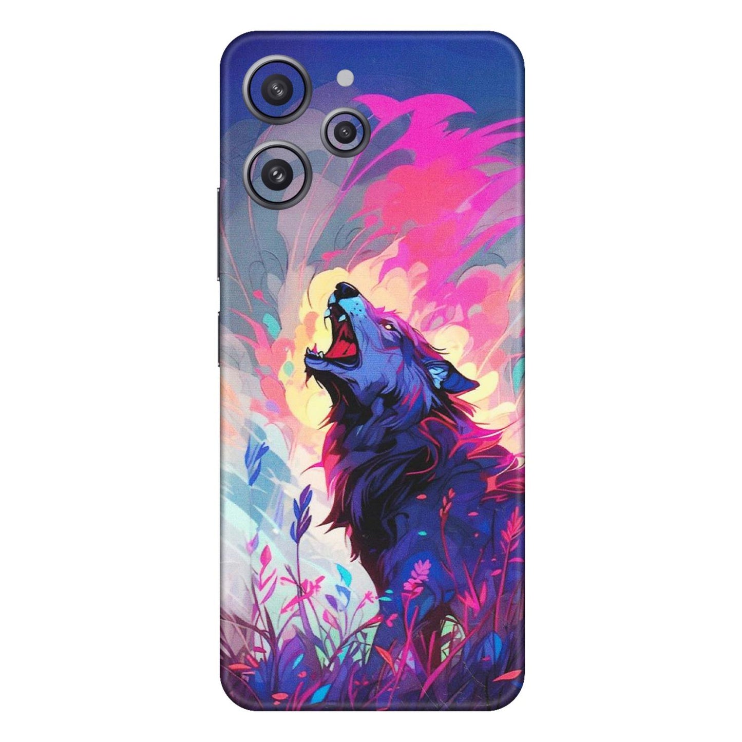 Xiaomi Redmi Phone Skins (All Models) - New Wild Wolf Abstract - Matte Finish (M-125) Redmi 12 4G