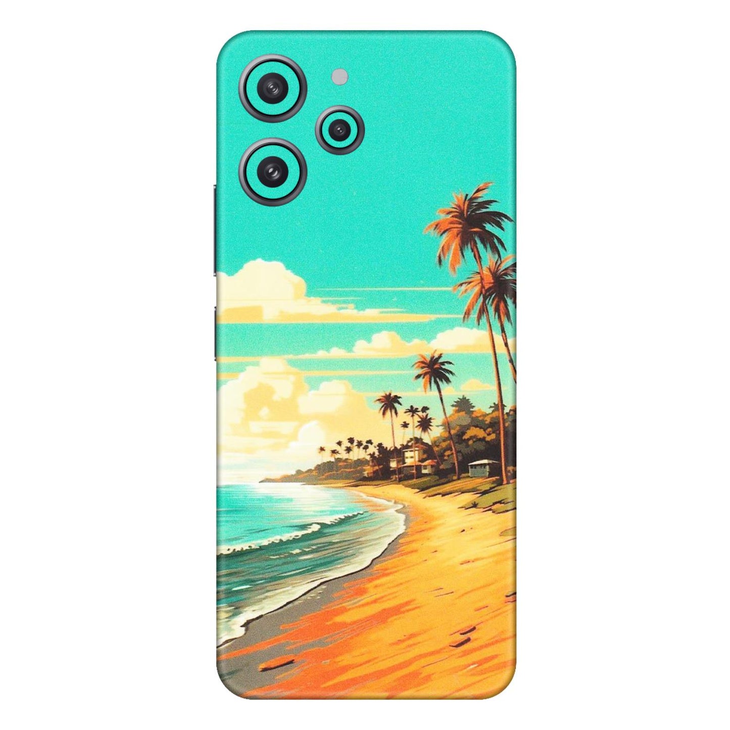 Xiaomi Redmi Phone Skins (All Models) - Miami Beach - Matte Finish (M-136) Redmi 12 4G