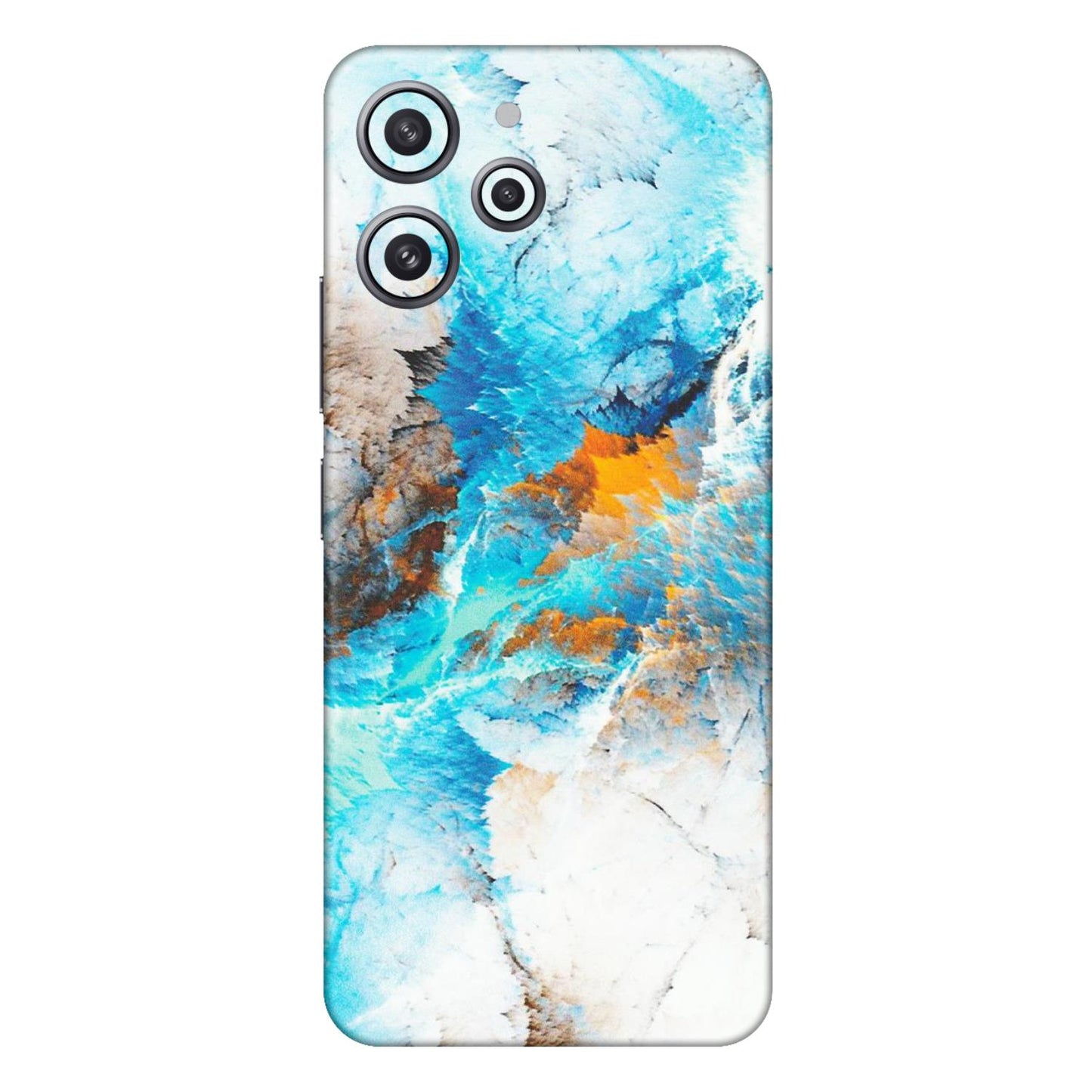 Xiaomi Redmi Phone Skins (All Models) - Blue Waves Abstract - Matte Finish (M-19) Redmi 12 4G