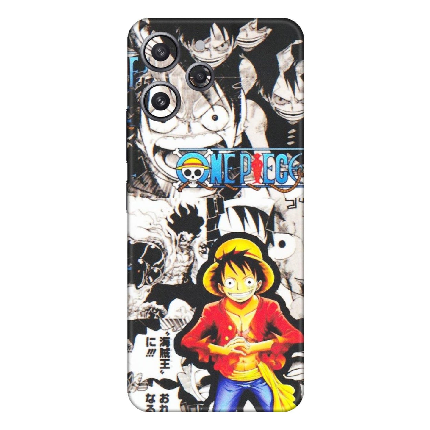 Xiaomi Redmi Phone Skins (All Models) - One Piece B&W - Matte Finish (M-63) Redmi 12 4G