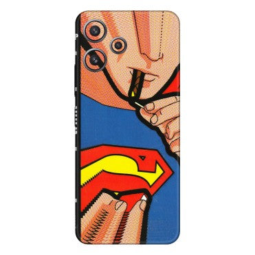 Xiaomi Redmi Phone Skins (All Models) - Superman Sutta - 3D Embossed Finish (L-130) Redmi 12 5G